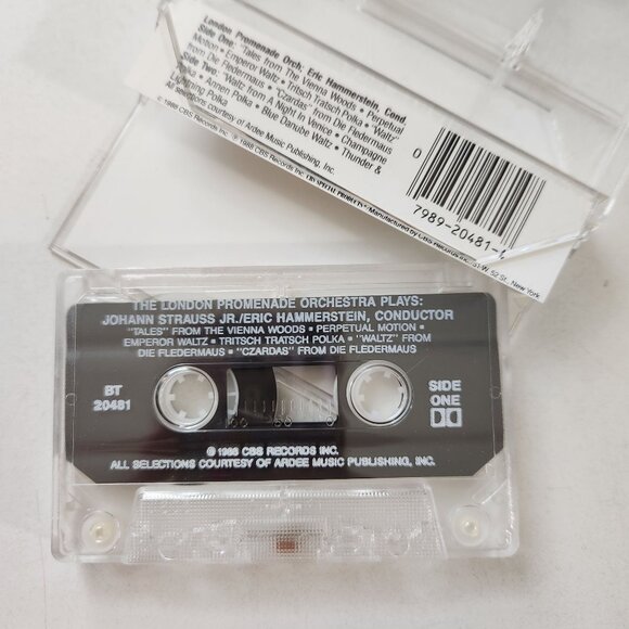 The London Promenade Orchestra Plays Johann Strauss Cassette Tape CBS Records 19 - Picture 4 of 5